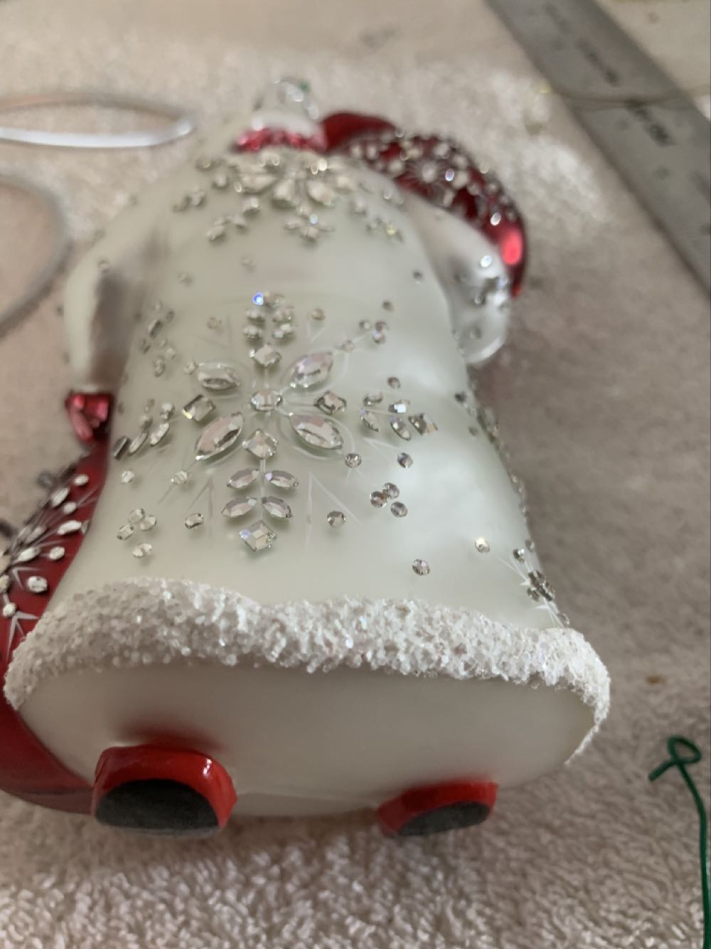 Bestowing, Red & Silver - General Line (Santa) ornament collectible - Main Image 4