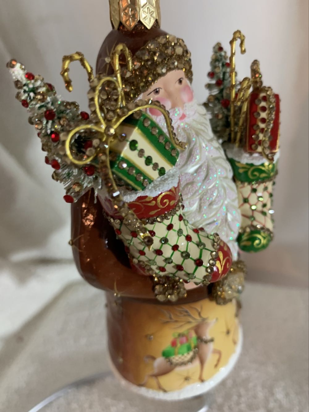 Cliveden Claus, Golden Reindeer - Event Exclusive (Santa) ornament collectible - Main Image 2