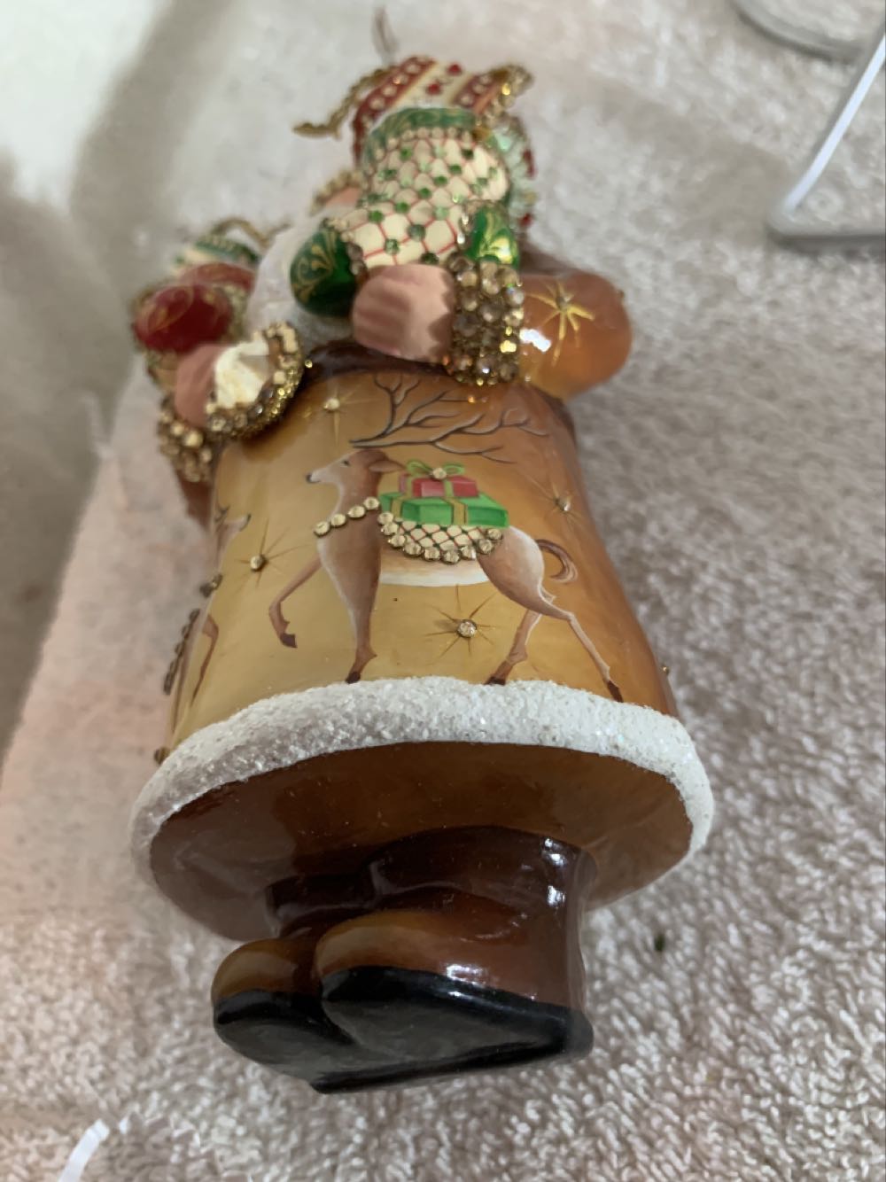 Cliveden Claus, Golden Reindeer - Event Exclusive (Santa) ornament collectible - Main Image 4