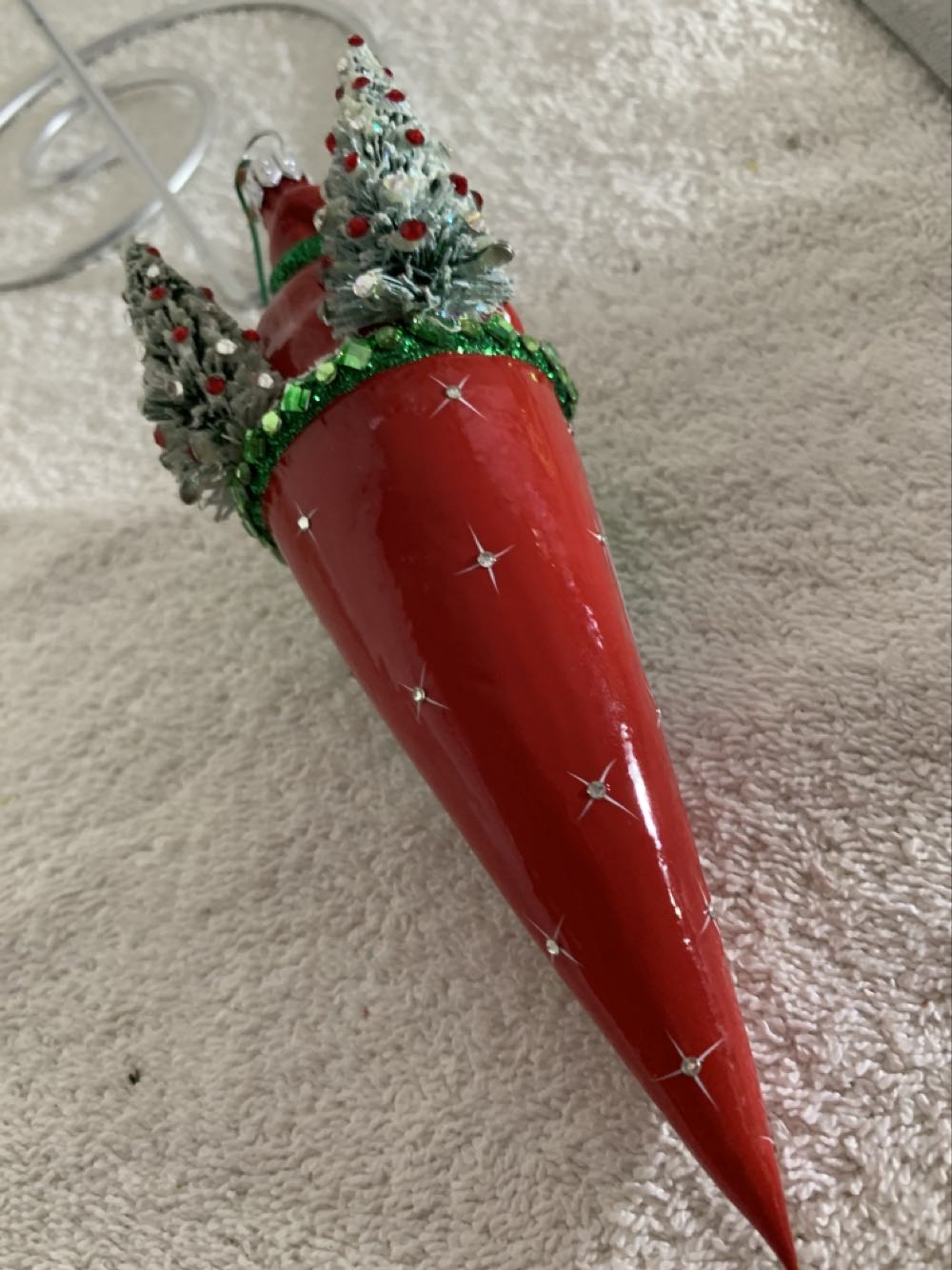 Cornucopia, Paved Holly - General Line (Santa) ornament collectible - Main Image 4