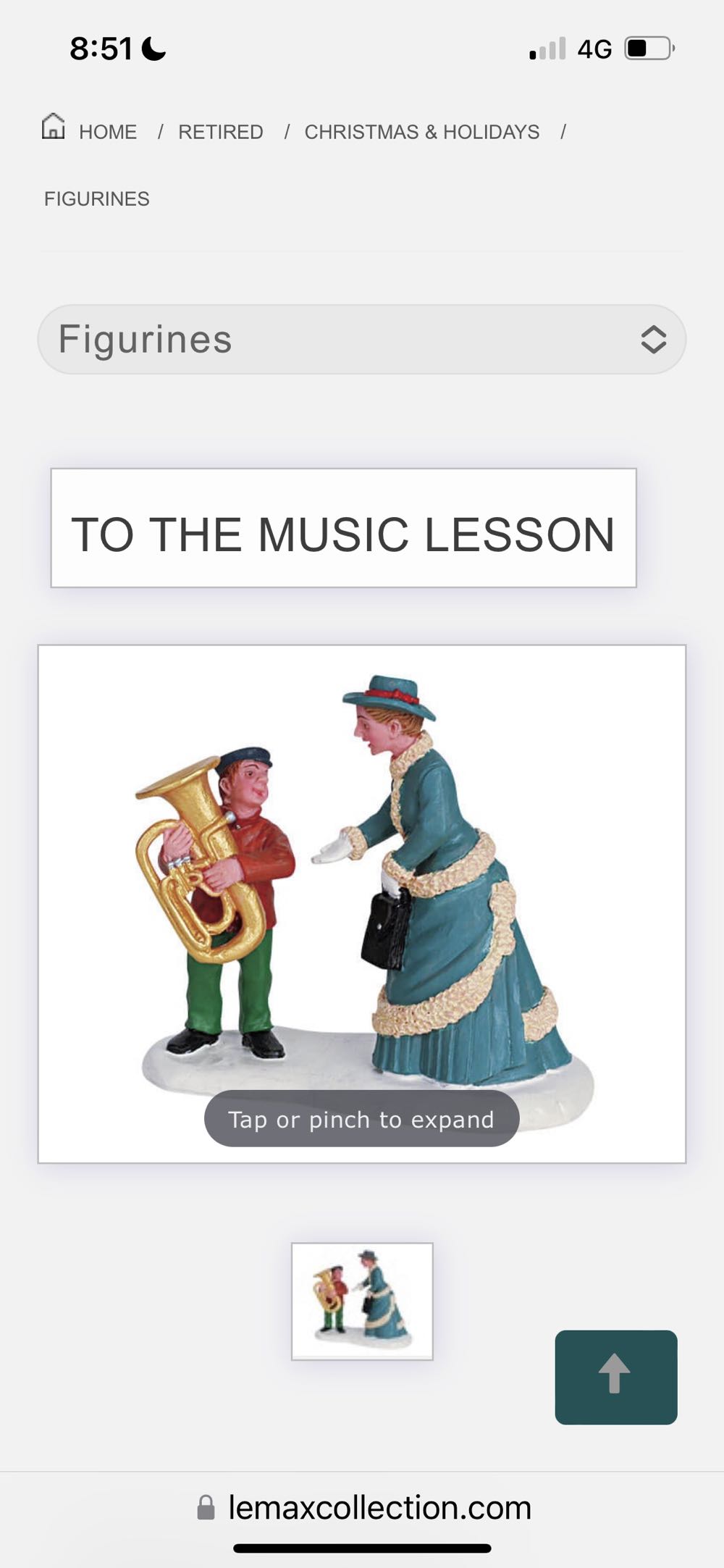 To The Music Lesson  ornament collectible - Main Image 1