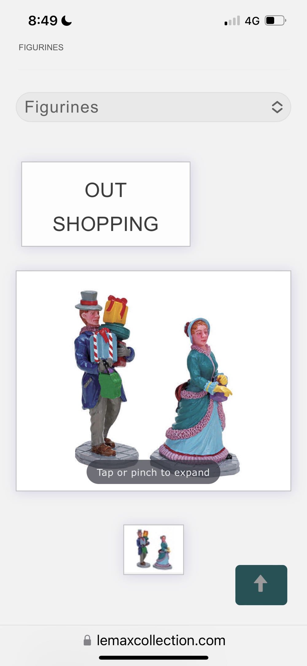 Jewelbrite - Lantern - White Flower & Red Candle