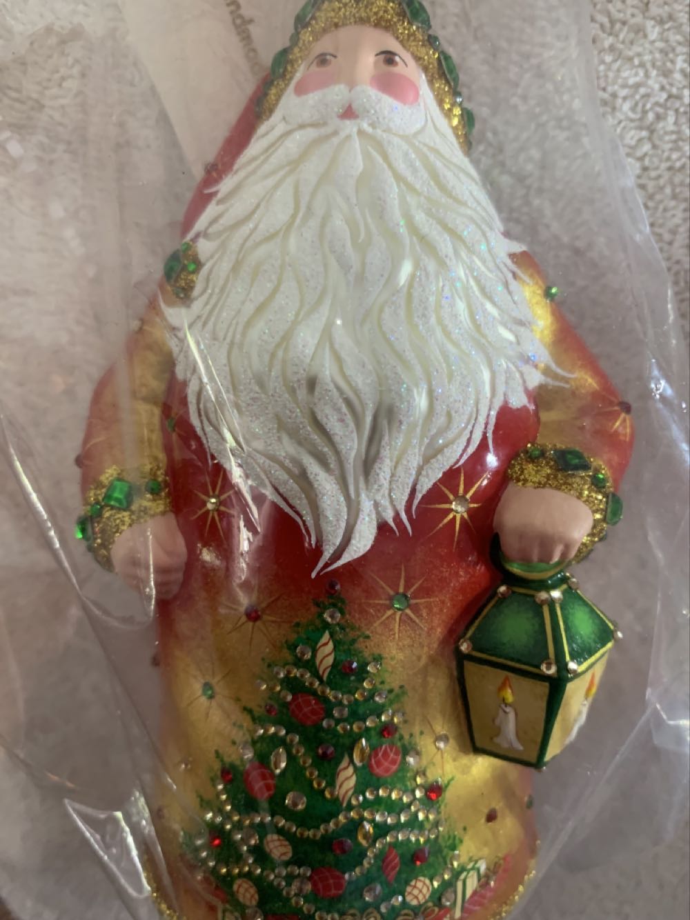 Light My Way, Red, Green & Gold - General Line (Santa) ornament collectible - Main Image 2
