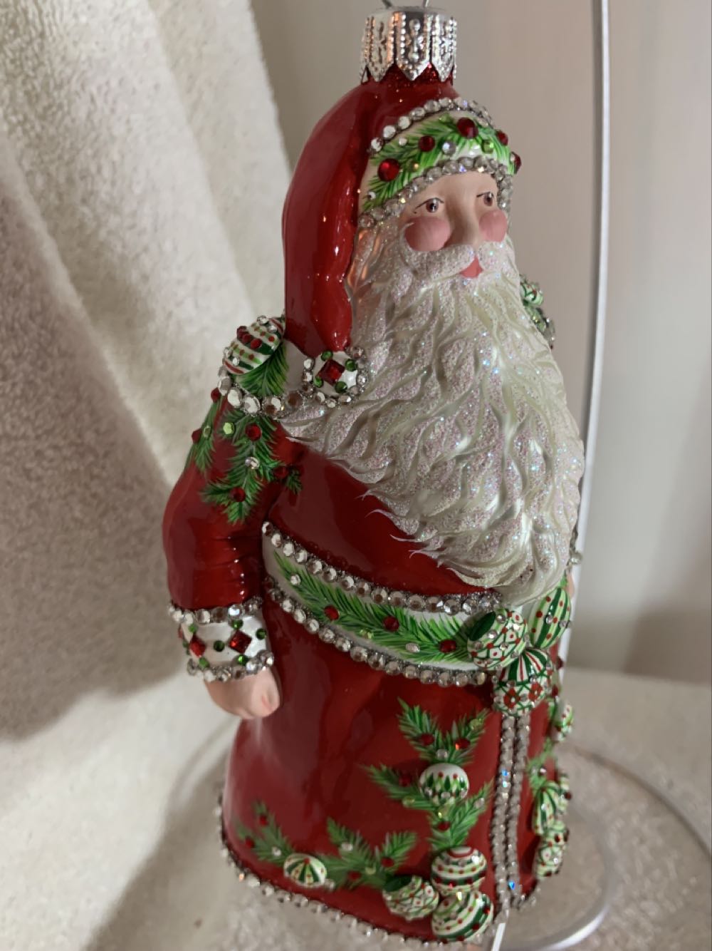 Belperron Claus, Ornamental And Pine Boughs - Event Piece (Santa) ornament collectible - Main Image 2