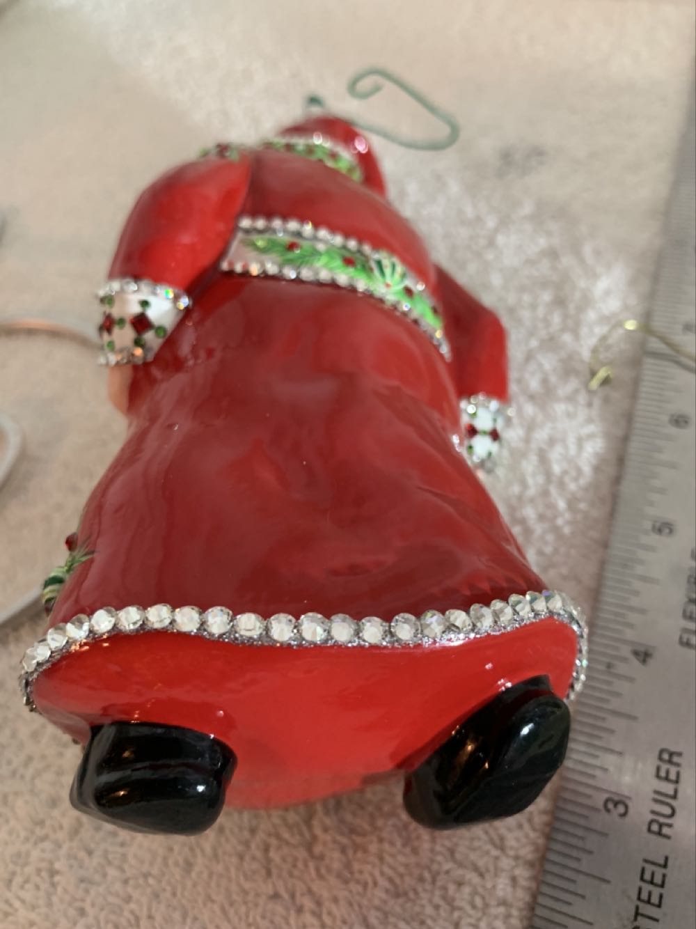 Belperron Claus, Ornamental And Pine Boughs - Event Piece (Santa) ornament collectible - Main Image 4