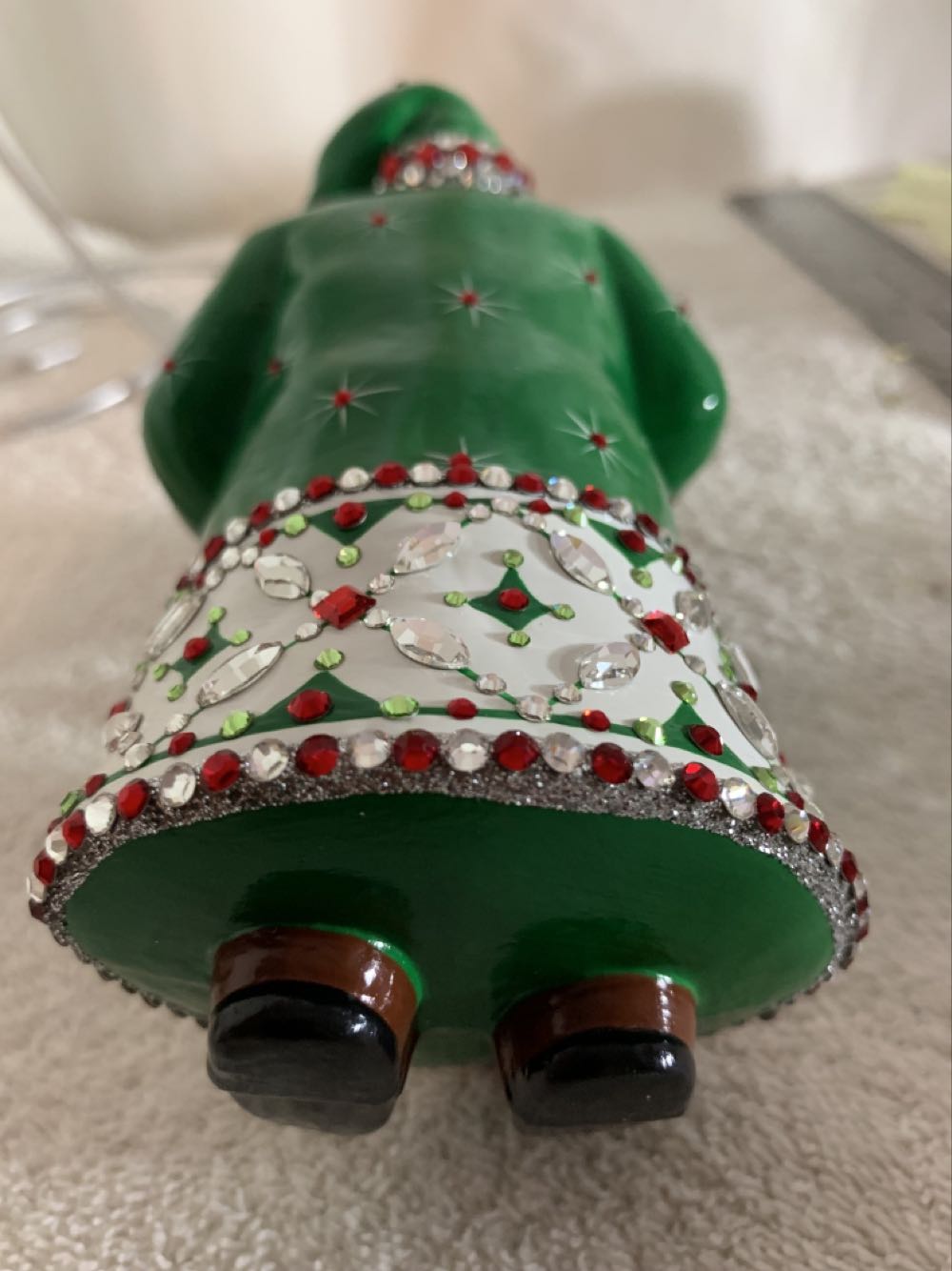 Quadrille Noël, Pine Green - General Line (Santa) ornament collectible - Main Image 4