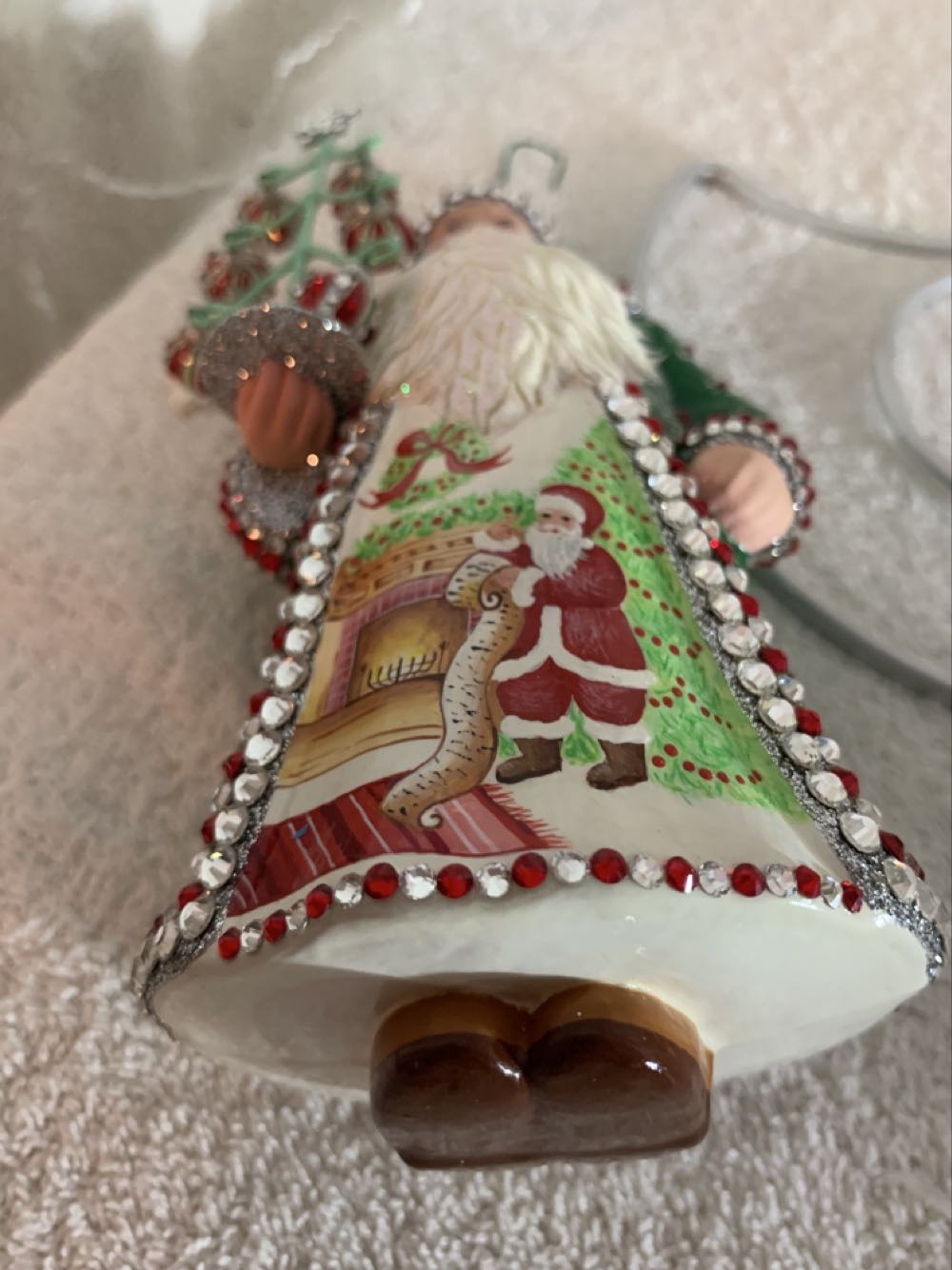 Twas the Night, Pine Green - Commissioned Design (Santa) ornament collectible - Main Image 4