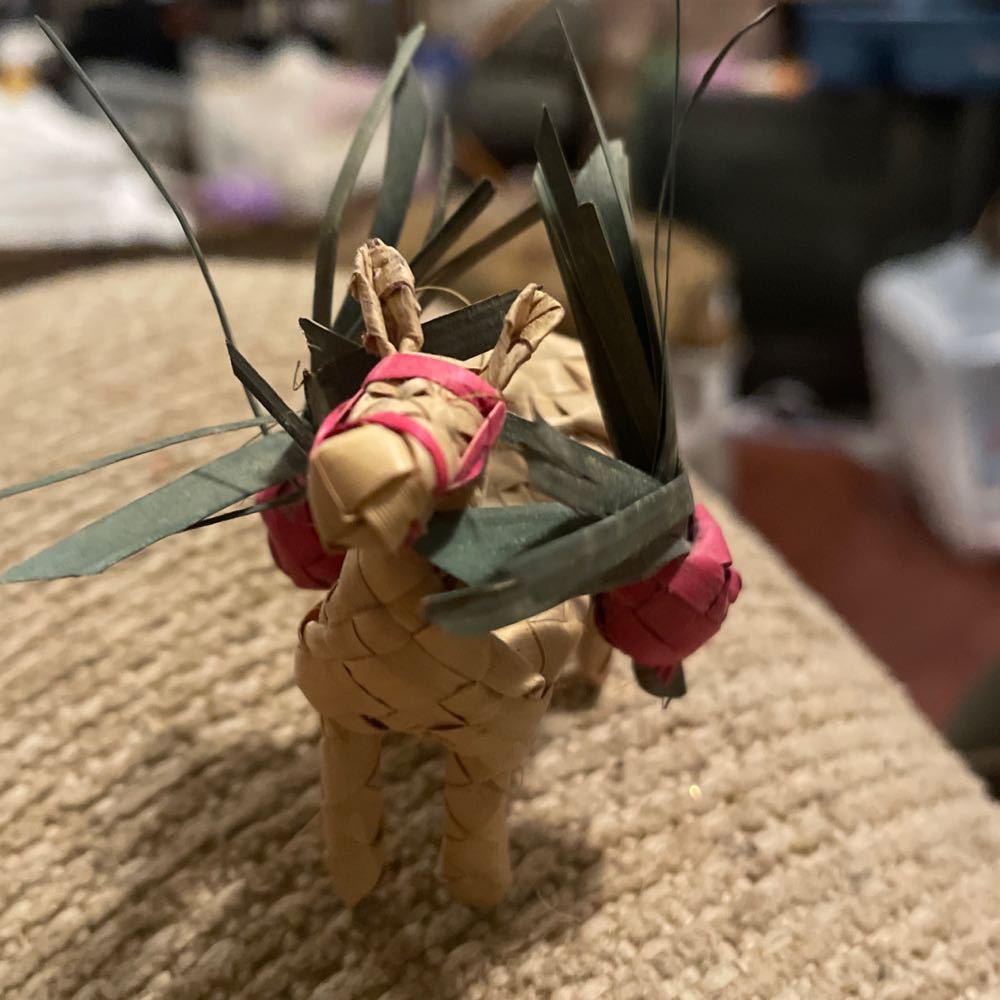 Straw - Donkey  - Donkey (Straw) ornament collectible - Main Image 2