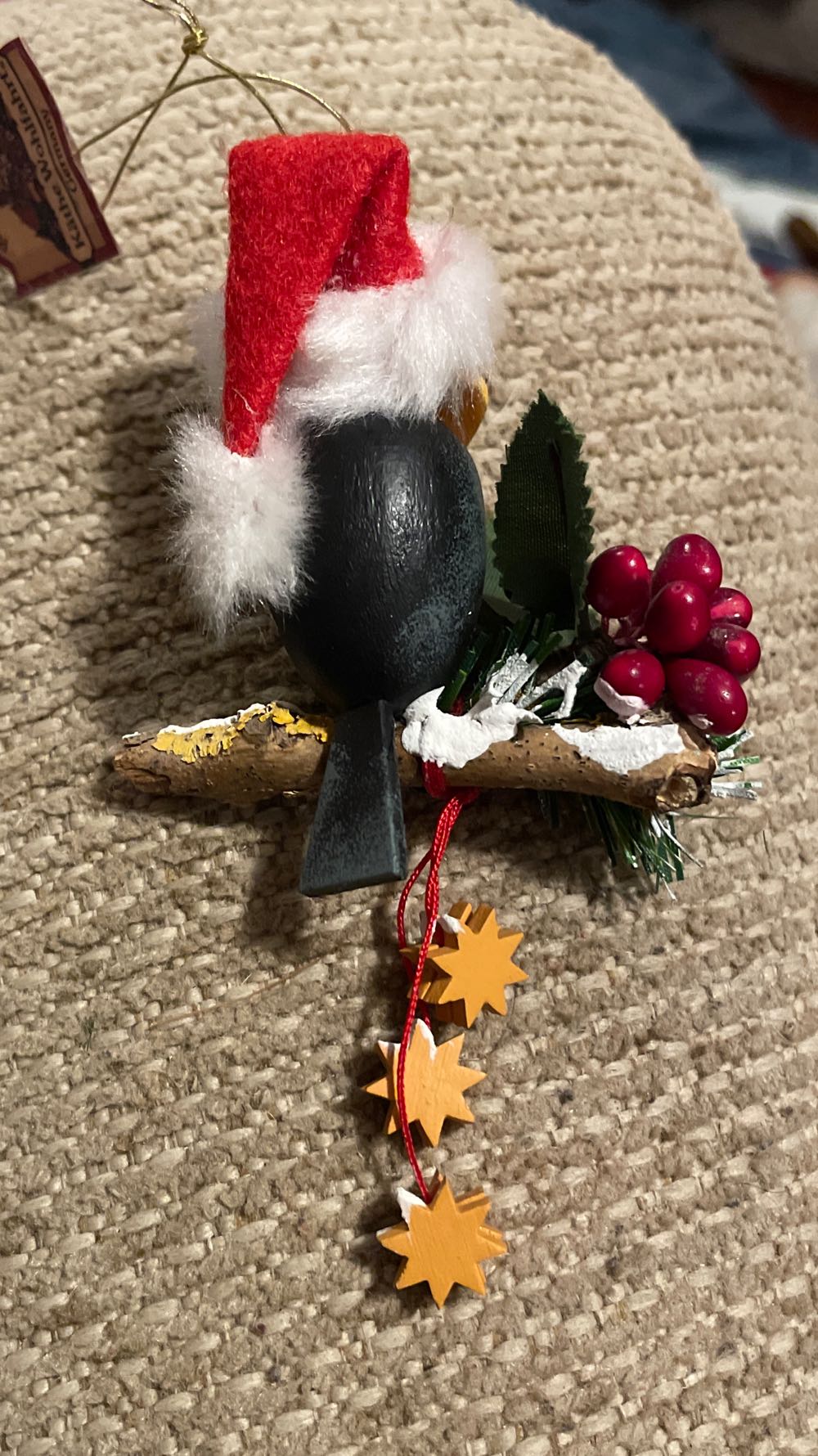 Kathe Wohlifahrt - Black Santa Bird - Bird (Wood) ornament collectible - Main Image 2