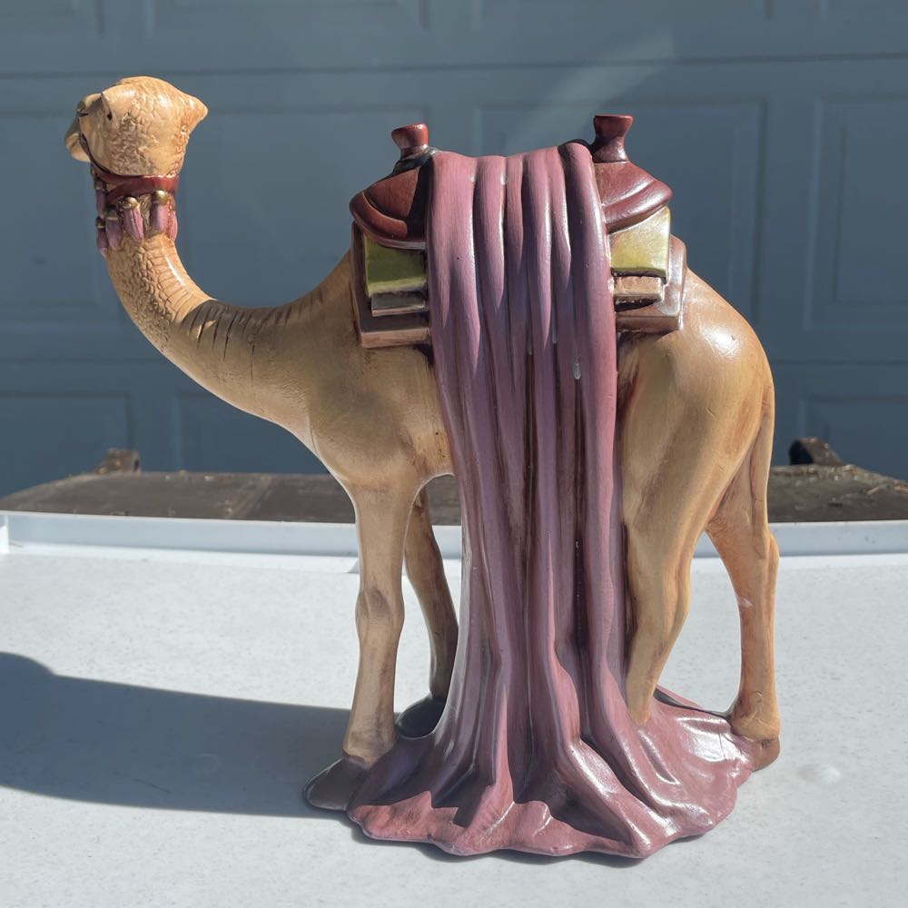 Ceramic - Duncan - Nativity - Animal - Camel - Looking Right - #0997E - Animal (Nativity) ornament collectible - Main Image 2