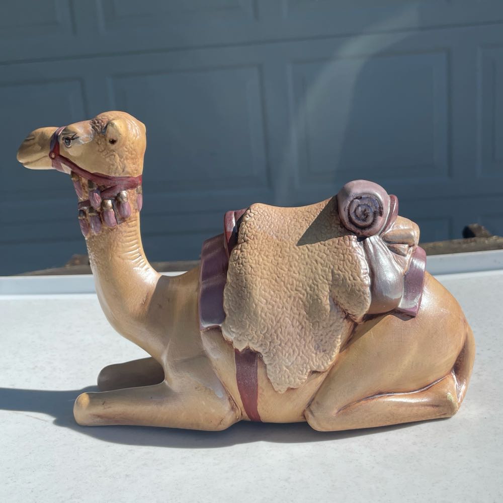 Ceramic - Duncan - Nativity - Animal - Camel - Supine - #0997I - Animal (Nativity) ornament collectible - Main Image 2
