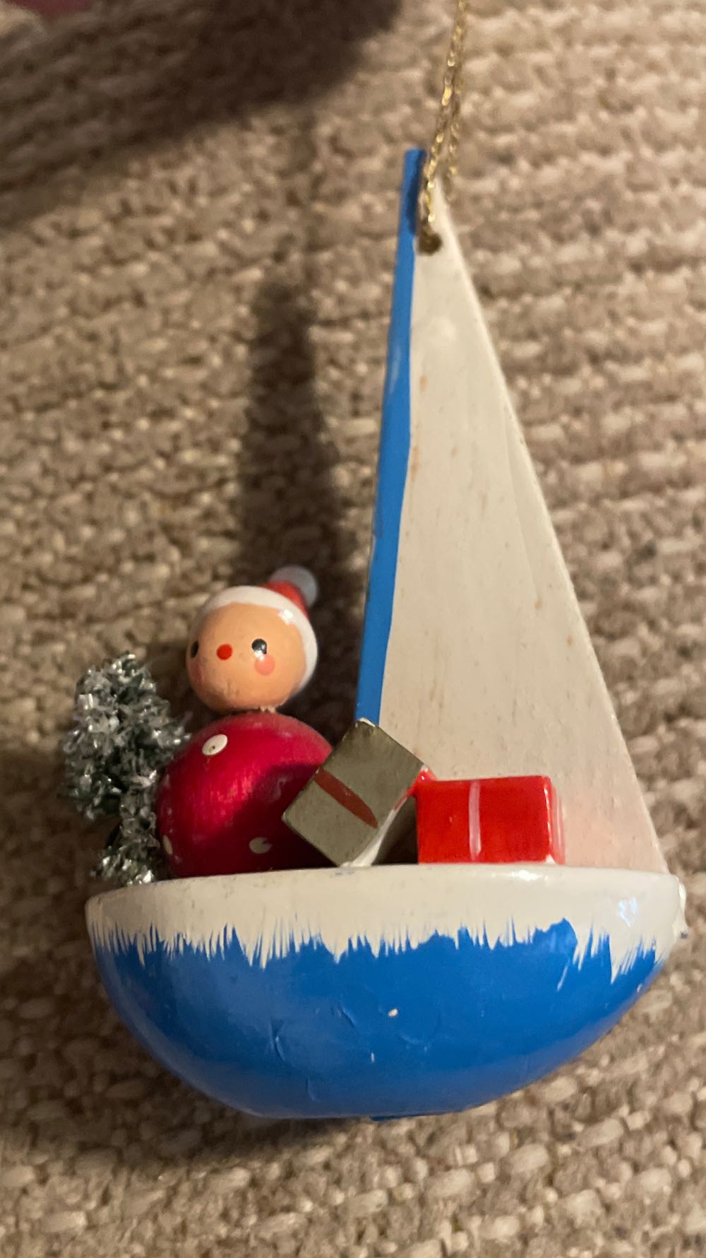 Wood - Sailboat - Christmas - Transportation ornament collectible - Main Image 1