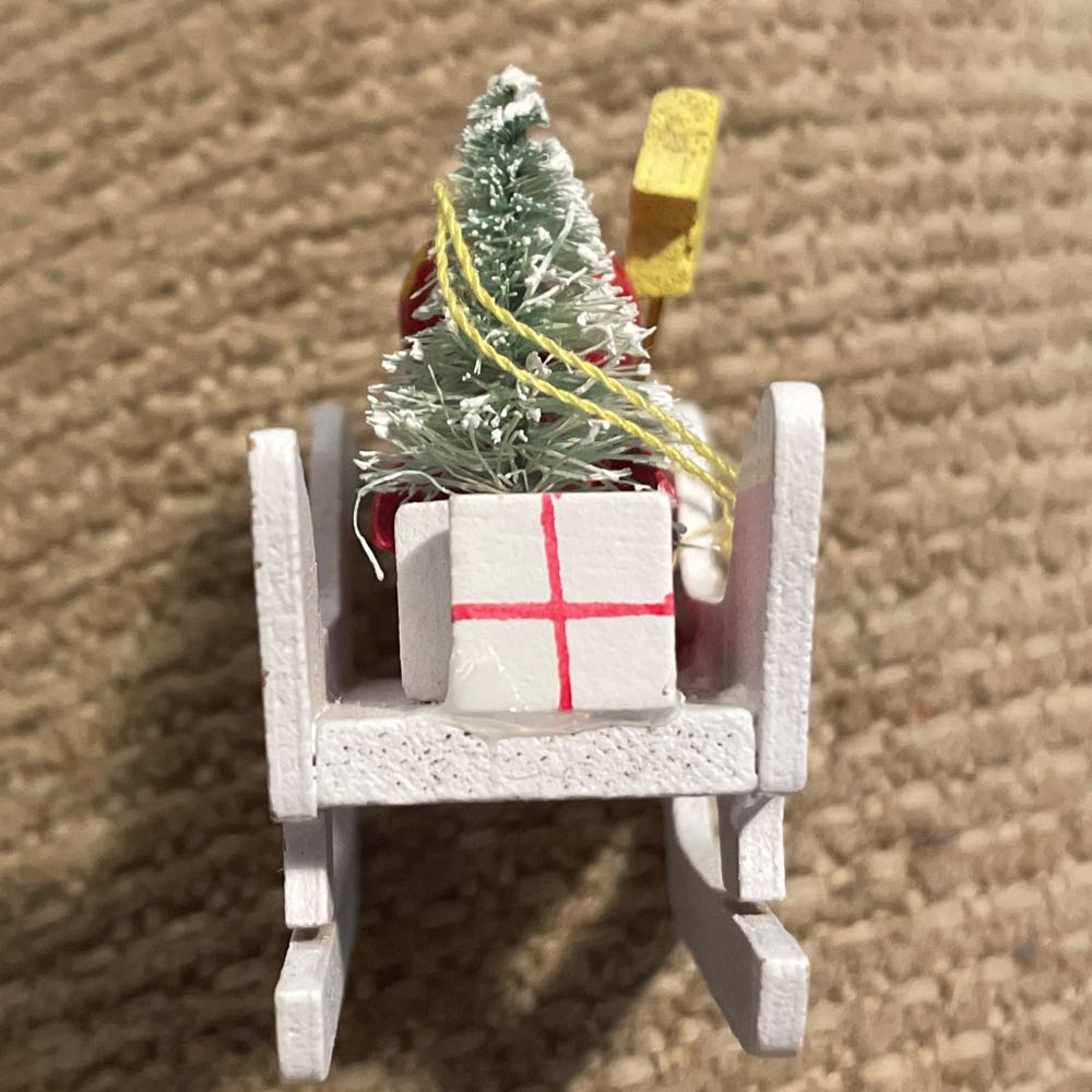 Wood - Angel - Holding Star In Sled - Angel (Wood) ornament collectible - Main Image 4