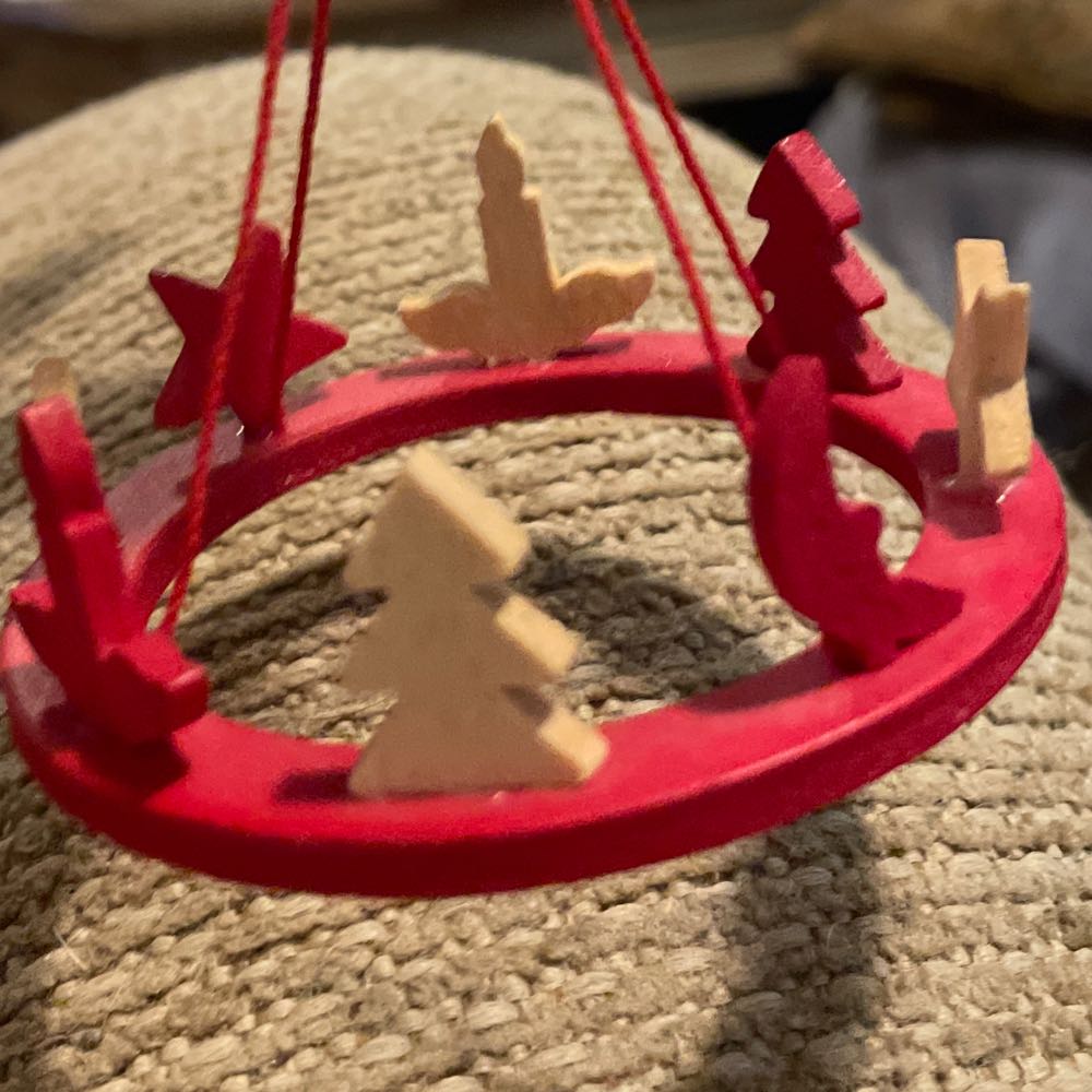 Wood - Hanging Wreath - Hanging Wreath (Wood) ornament collectible - Main Image 2