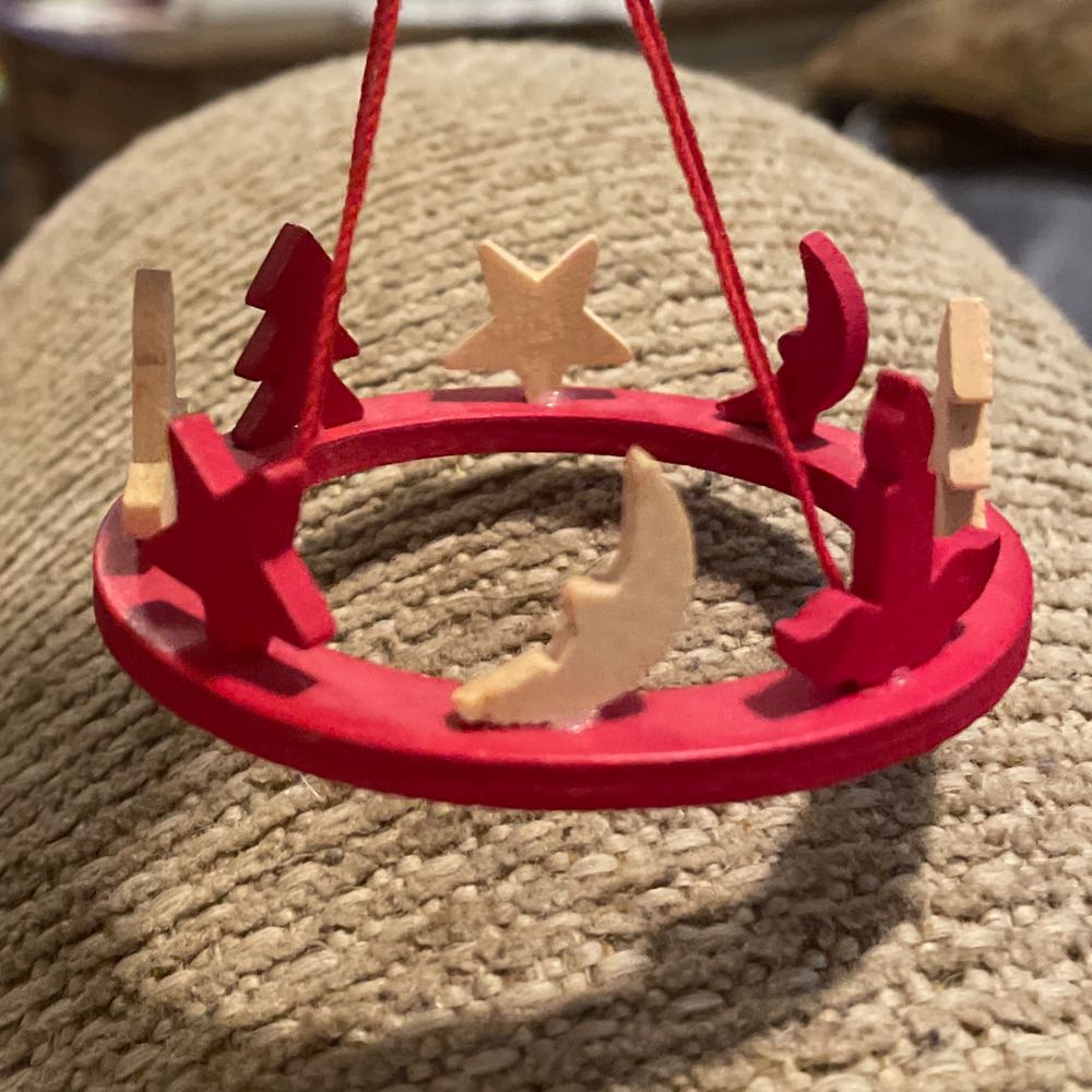 Wood - Hanging Wreath - Hanging Wreath (Wood) ornament collectible - Main Image 3