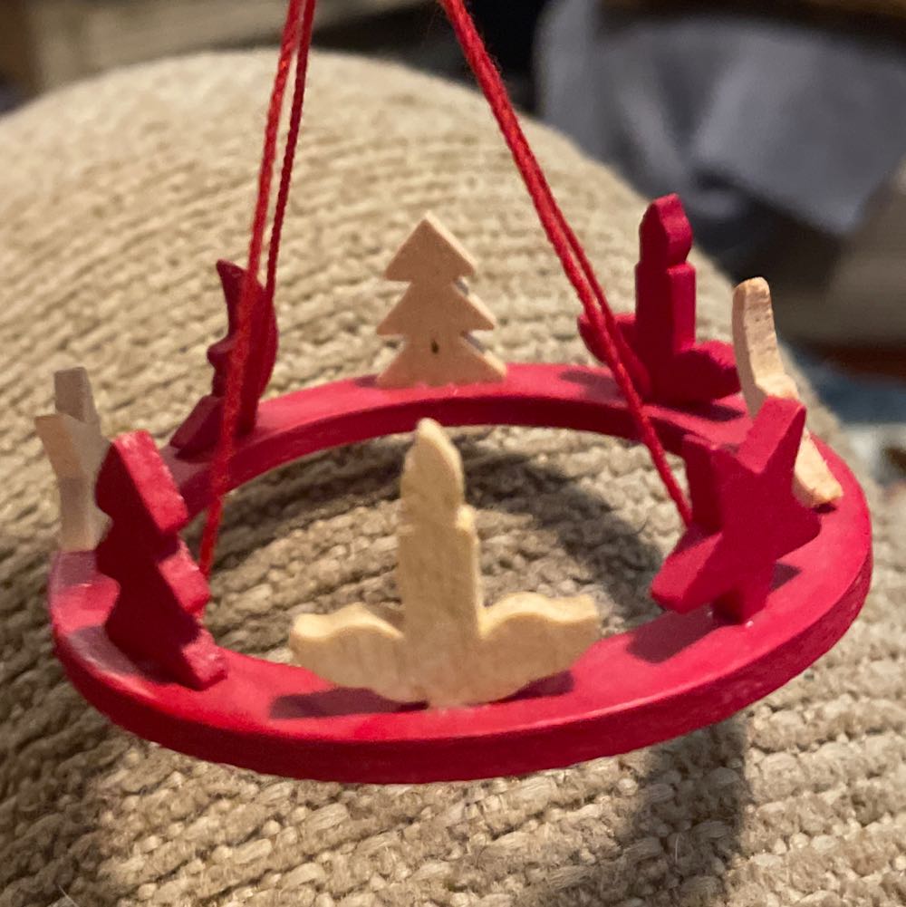 Wood - Hanging Wreath - Hanging Wreath (Wood) ornament collectible - Main Image 4