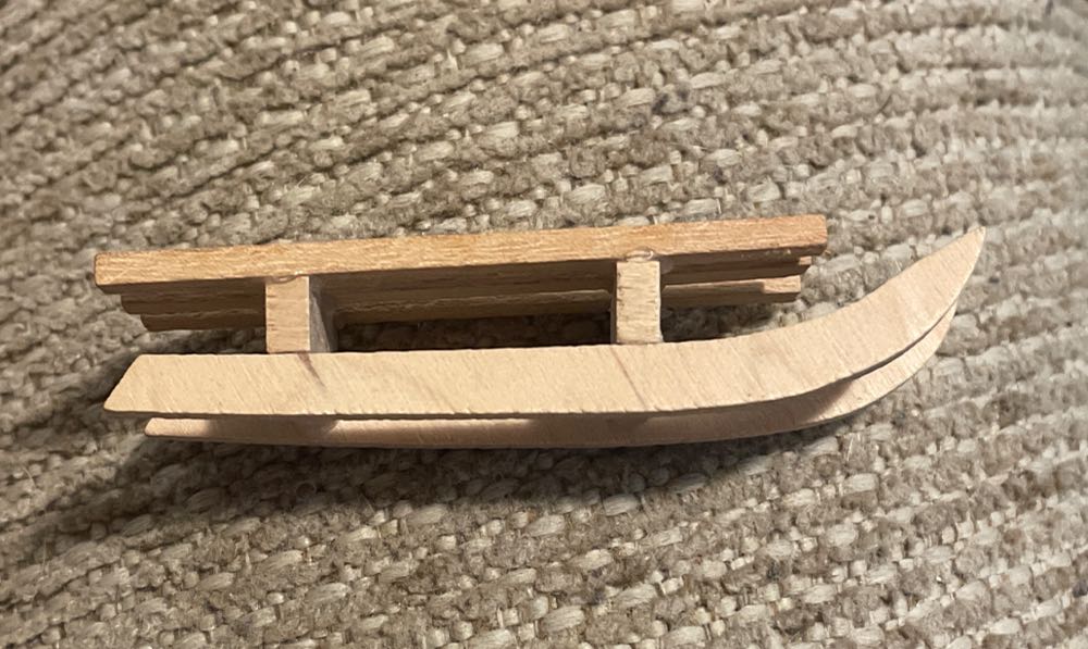 Wood - Sled - Sled (Wood) ornament collectible - Main Image 2