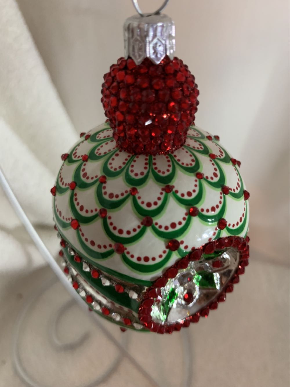Wharton Reflector, Red & Green Romanoff - Event Piece (Christmas Tree Ornament) ornament collectible - Main Image 2