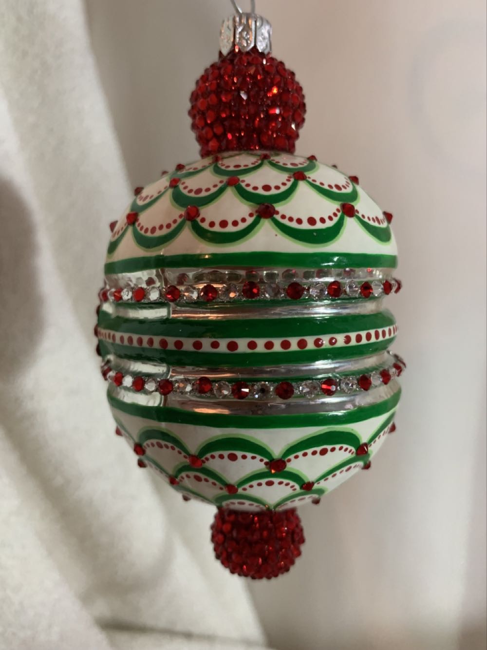 Wharton Reflector, Red & Green Romanoff - Event Piece (Christmas Tree Ornament) ornament collectible - Main Image 3