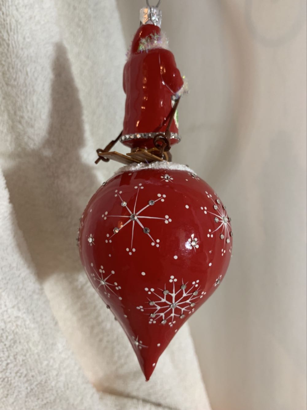 Leading the Way, Red, Santa for Dan - Commissioned Design (Santa) ornament collectible - Main Image 3