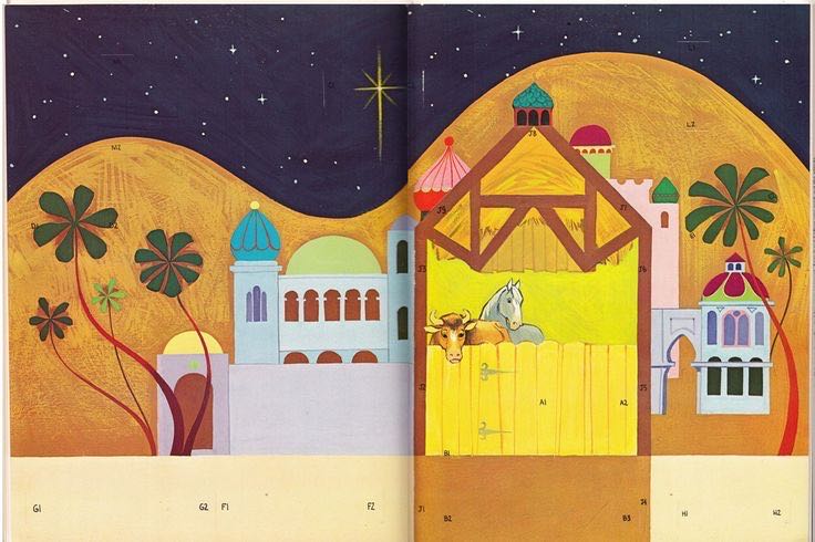 Whitman - The Christmas Manger - #1921 - Press-Out Book (Nativity) ornament collectible - Main Image 2