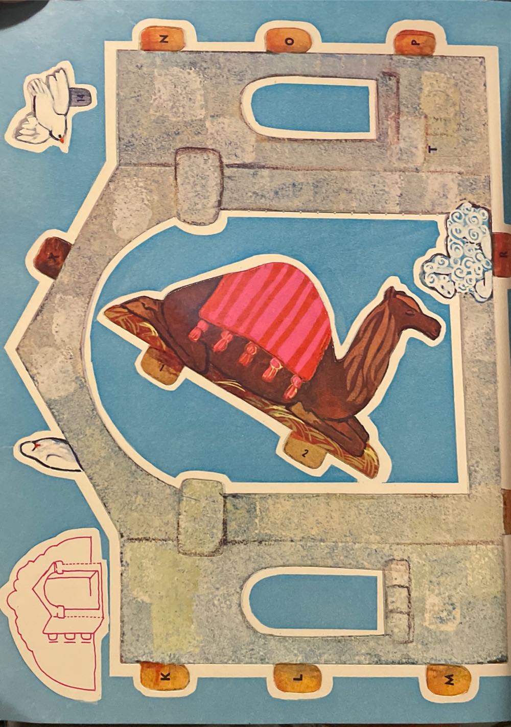 Whitman - Christmas Manger - #1916 - Press-Out Book (Nativity) ornament collectible - Main Image 3