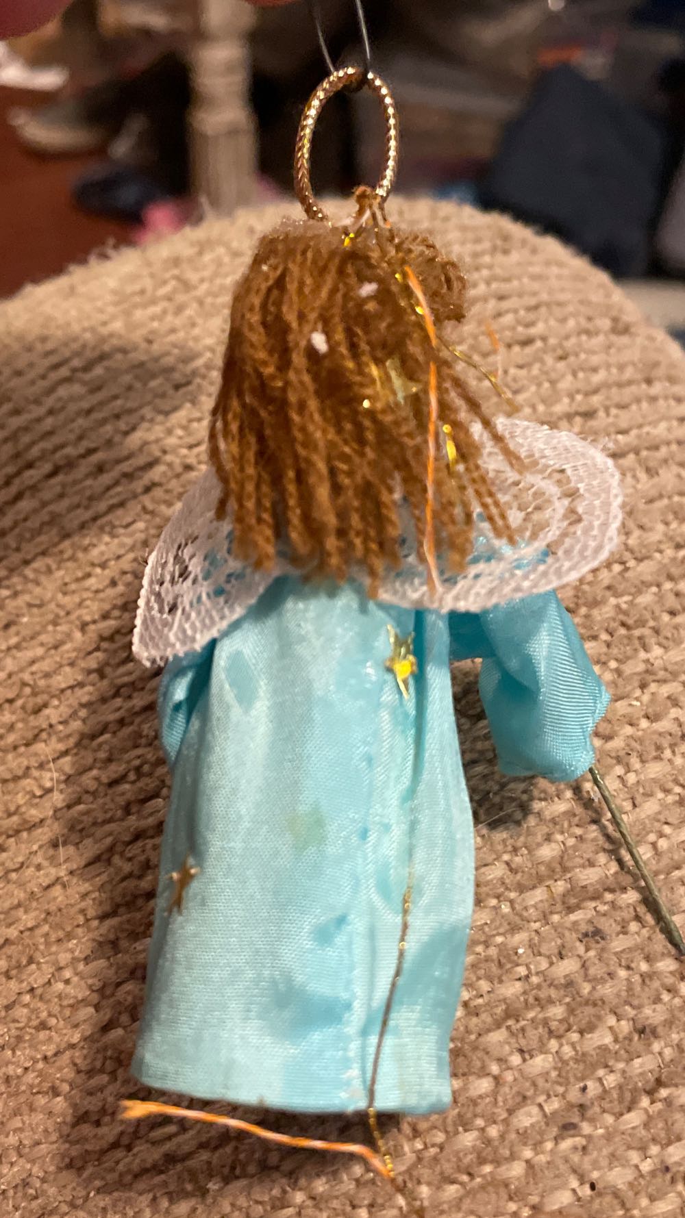 Chenille - Angel - With Star Wand - Angel (Chenille) ornament collectible - Main Image 2