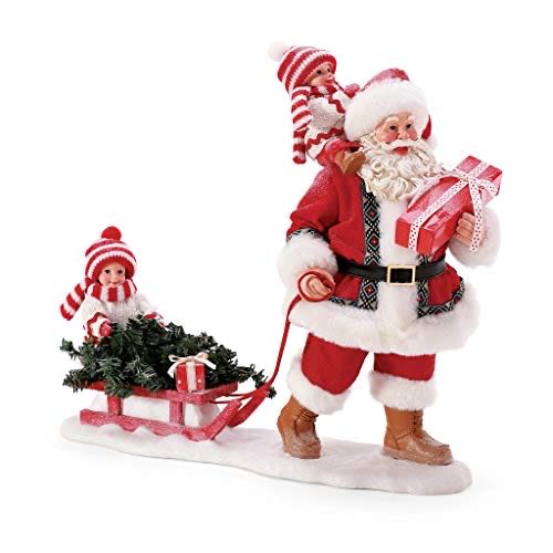 Department 56 Possible Dreams Santa Christmas Traditions Anniversary Edition Dash Away Personalizable Sound Figurine 14.5 Inch Multicolor