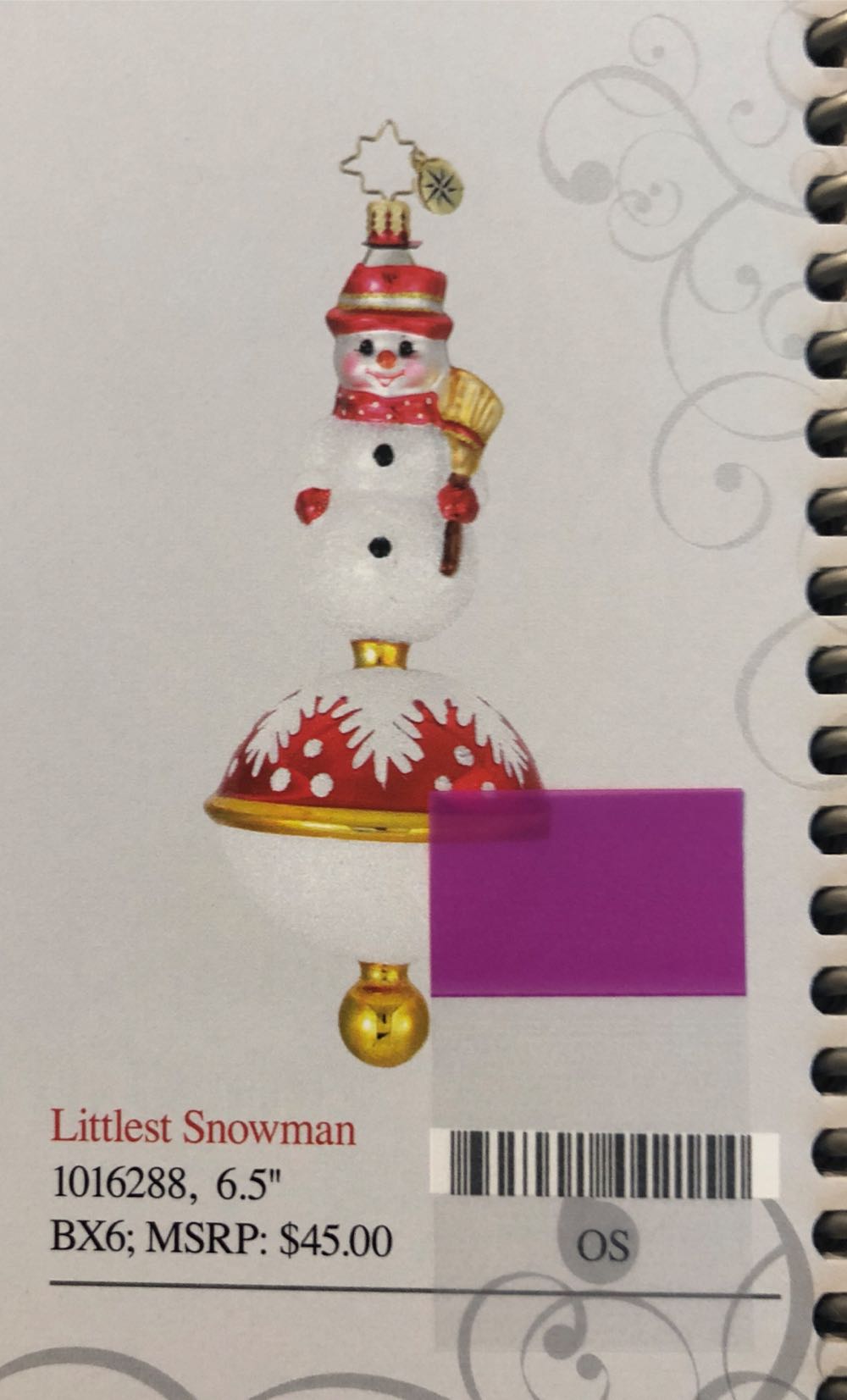 Littlest Snowman  ornament collectible - Main Image 1