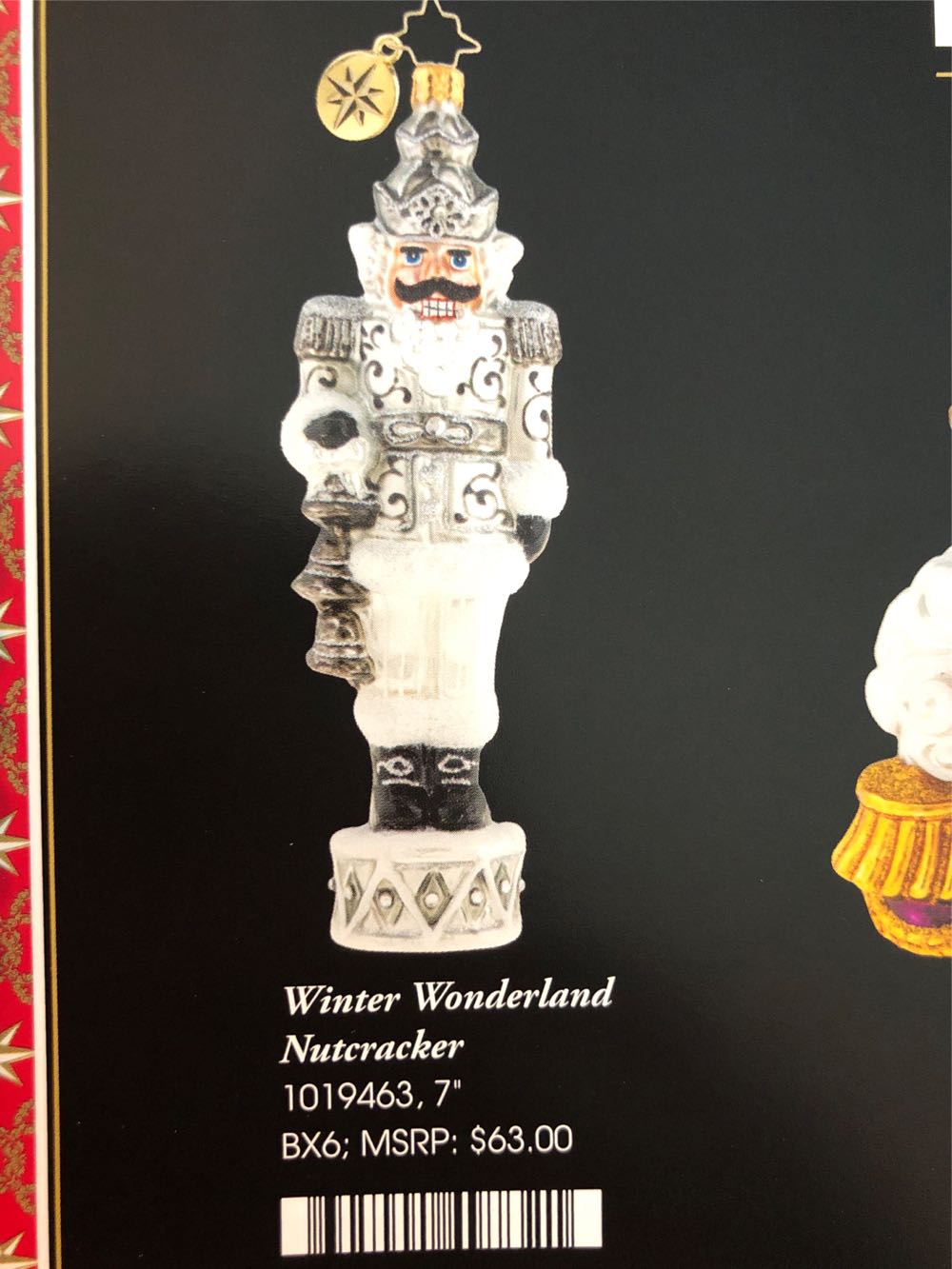 Winter Wonderland Nutcracker  ornament collectible - Main Image 2