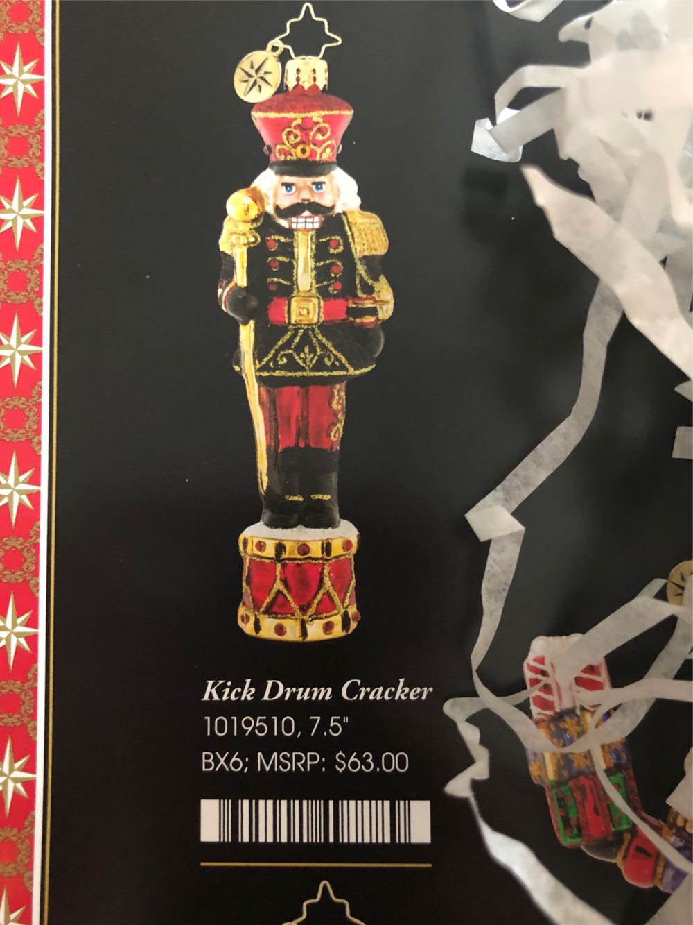 Kick Drum Cracker - Nutcracker ornament collectible - Main Image 2