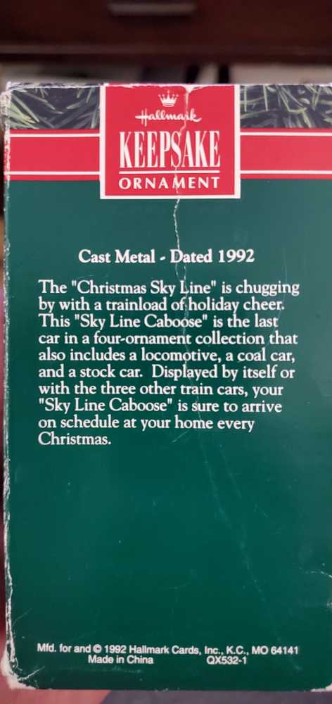 Sky Line Coal Car - Christmas Sky Line Collection (Trains) ornament collectible [Barcode 070000027451] - Main Image 2