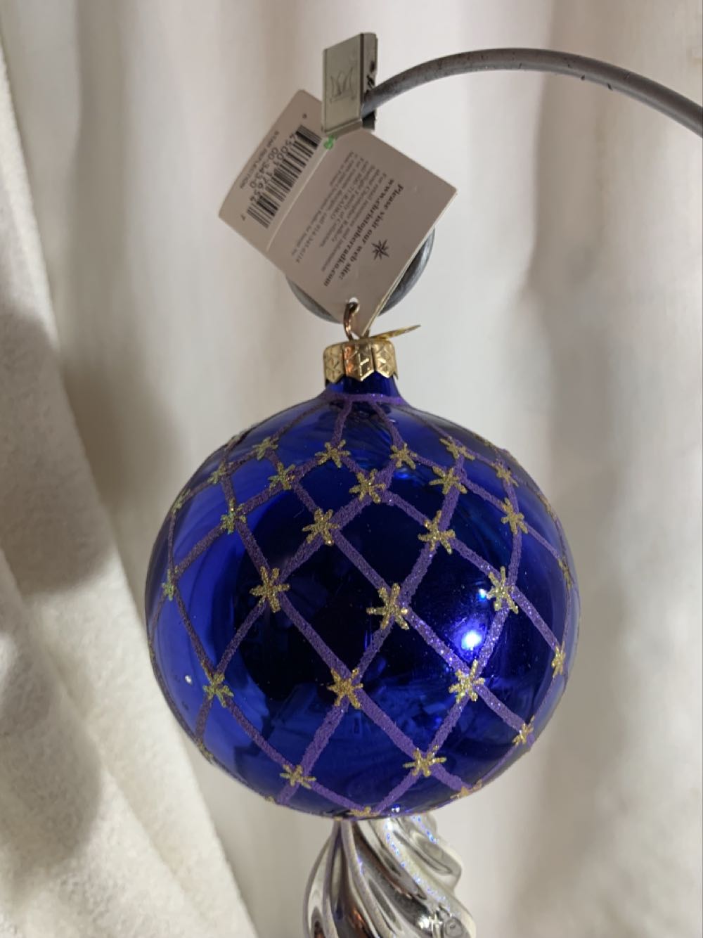 Star Reflection, Blue - Vintage Christmas (Christmas Tree Ornament) ornament collectible - Main Image 3