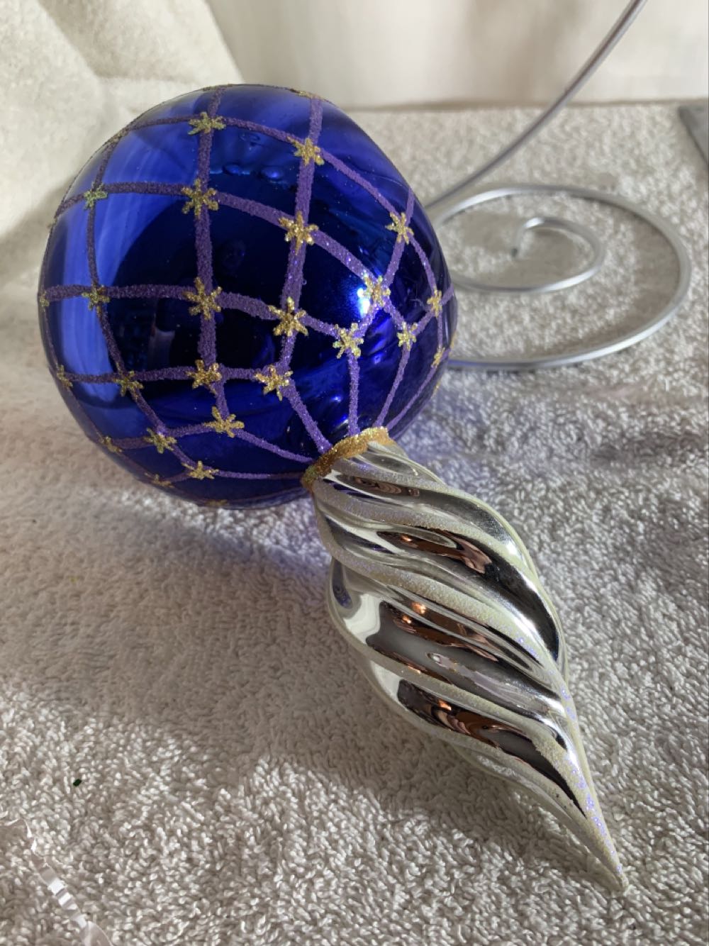 Star Reflection, Blue - Vintage Christmas (Christmas Tree Ornament) ornament collectible - Main Image 4