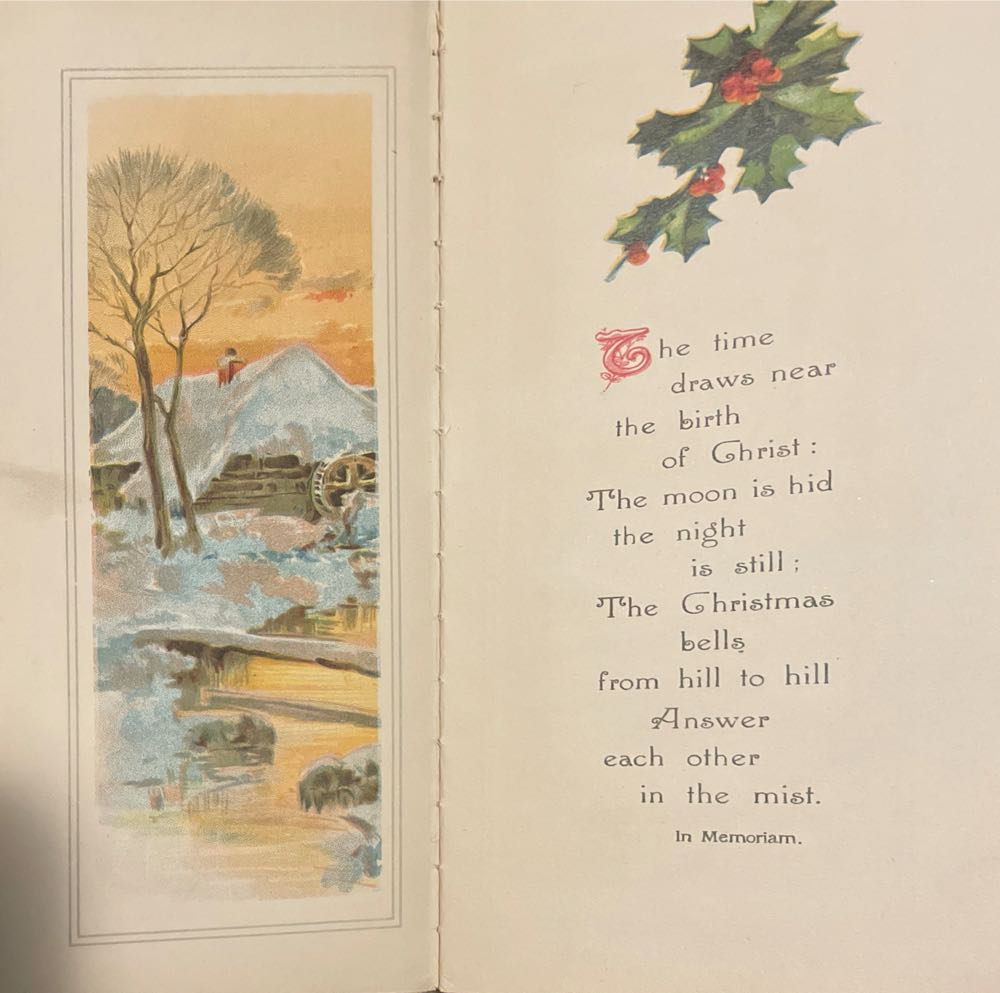 Booklet - A Christmas Day With Tennyson - By Alfred Lord Tennyson (Poetry) ornament collectible - Main Image 2