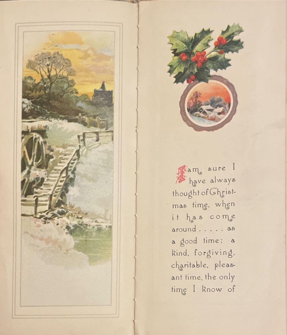 Booklet - A Christmas Day With Dickens - By Charles Dickens (Poety) ornament collectible - Main Image 2