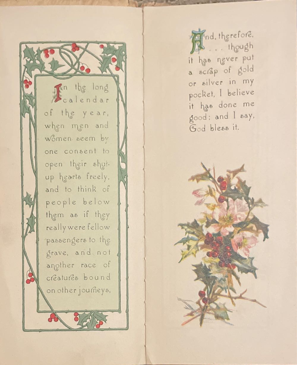 Booklet - A Christmas Day With Dickens - By Charles Dickens (Poety) ornament collectible - Main Image 3