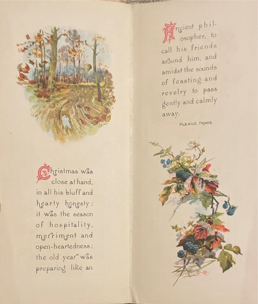 Booklet - A Christmas Day With Dickens - By Charles Dickens (Poety) ornament collectible - Main Image 4