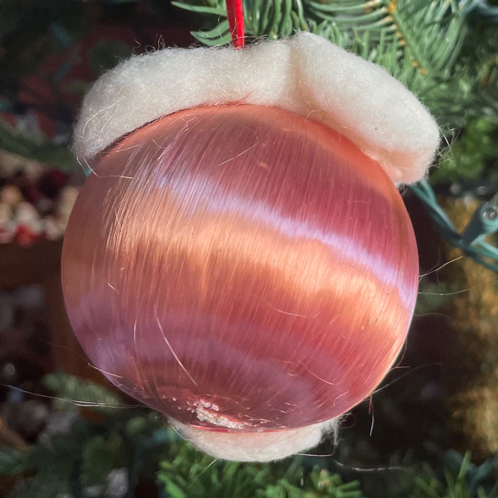 Satin Ball - Santa’s Head - Santa (Satin Ball) ornament collectible - Main Image 2