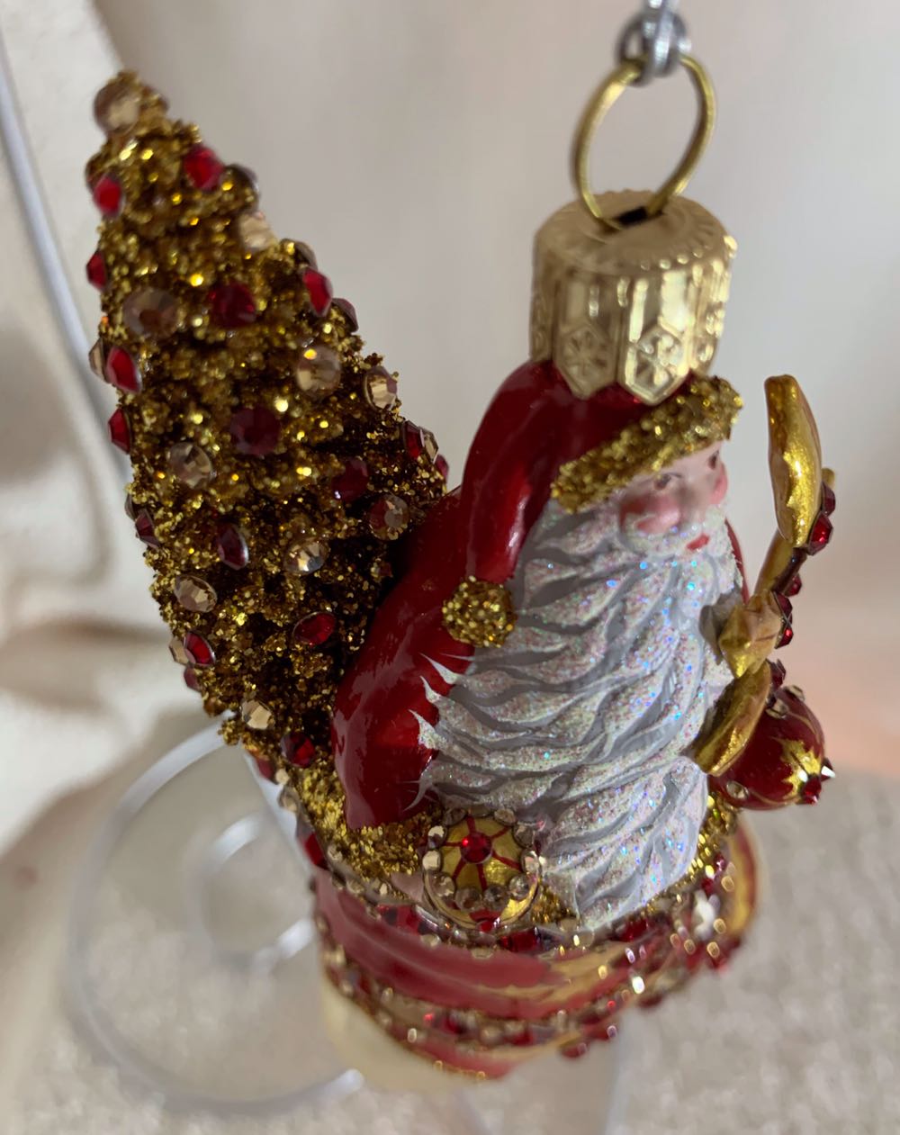 Partage, Red & Gold Holly - Other Exclusive (Santa) ornament collectible - Main Image 2