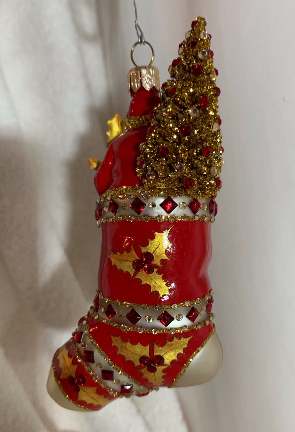 Partage, Red & Gold Holly - Other Exclusive (Santa) ornament collectible - Main Image 3