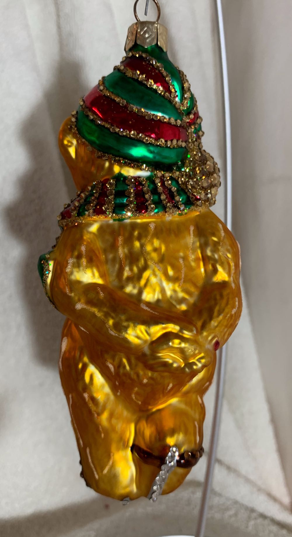 Skating Golden Bear W/ Hat and Scarf  (Teddy Bears) ornament collectible - Main Image 3