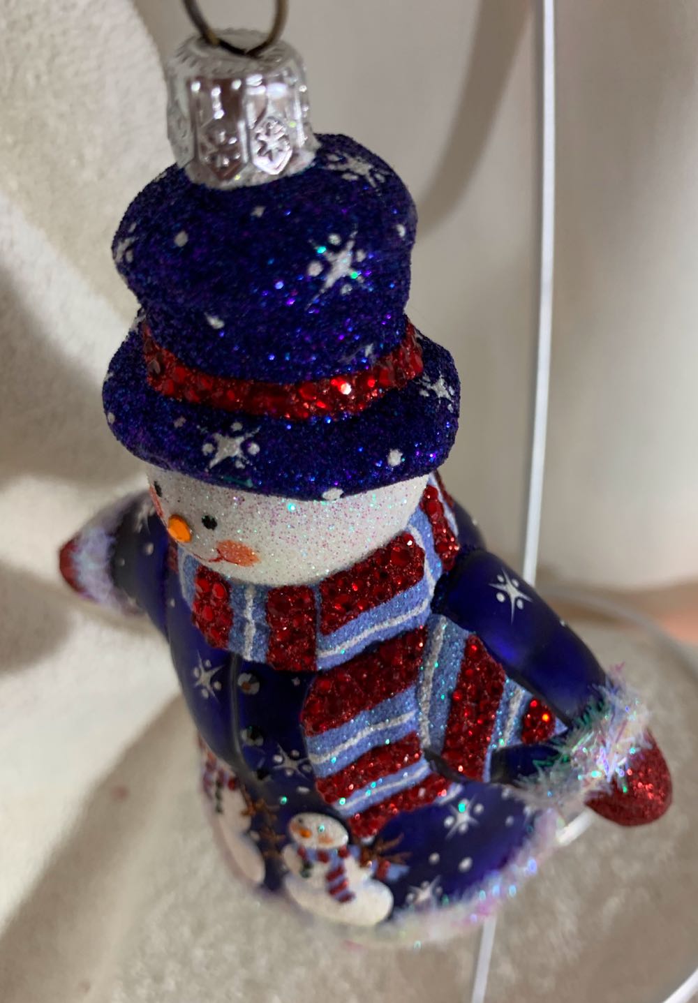 Scenic Snowman, Blue - Other Exclusive (Snowman) ornament collectible - Main Image 2