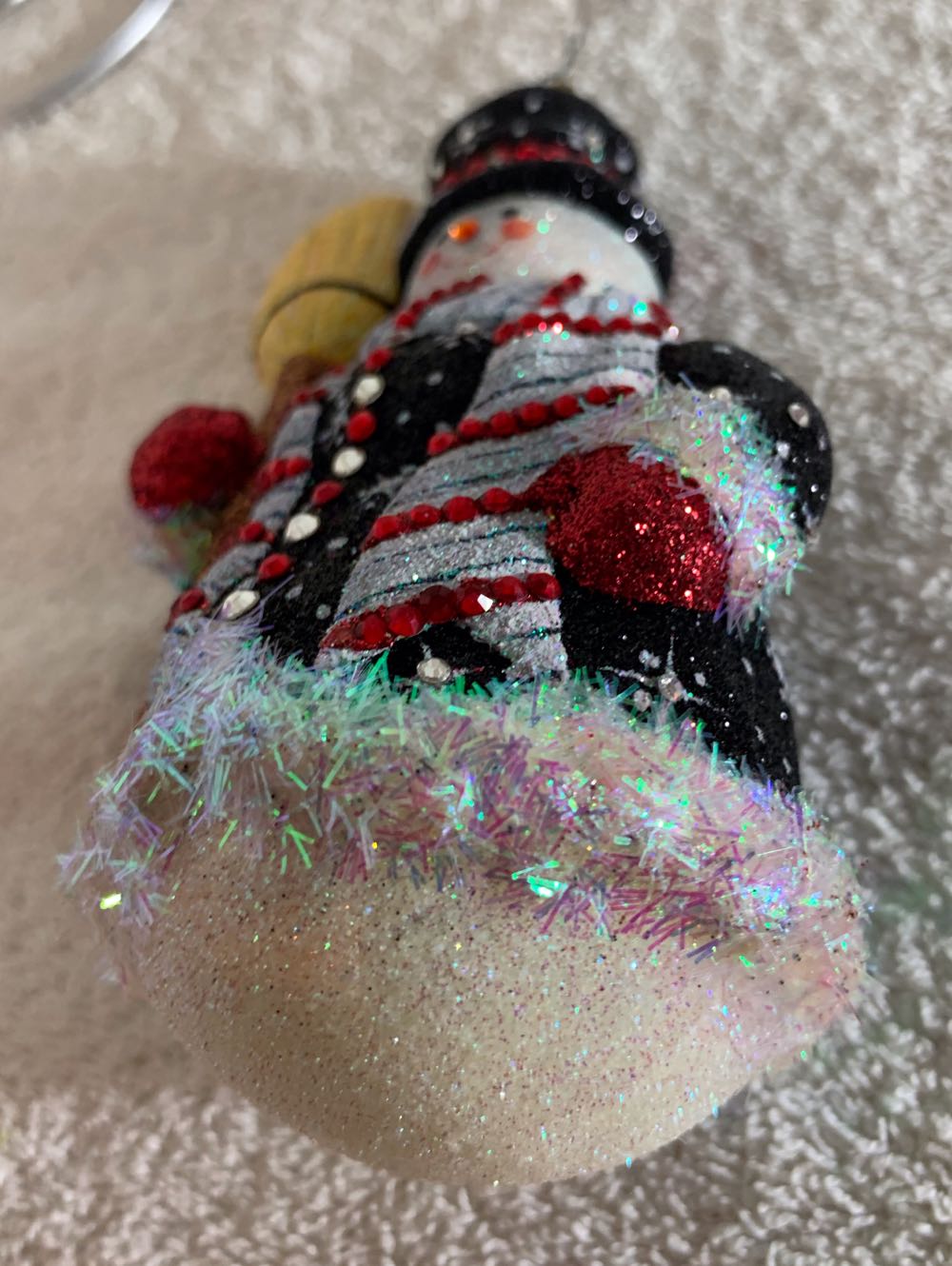 Classical Snowman, Black - Other Exclusive (Snowman) ornament collectible - Main Image 4