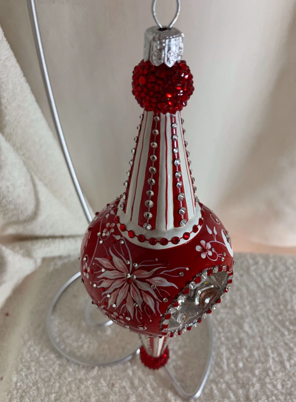 Looking Glass, Chinoiserie, Red - General Line (Christmas Tree Ornament) ornament collectible - Main Image 2