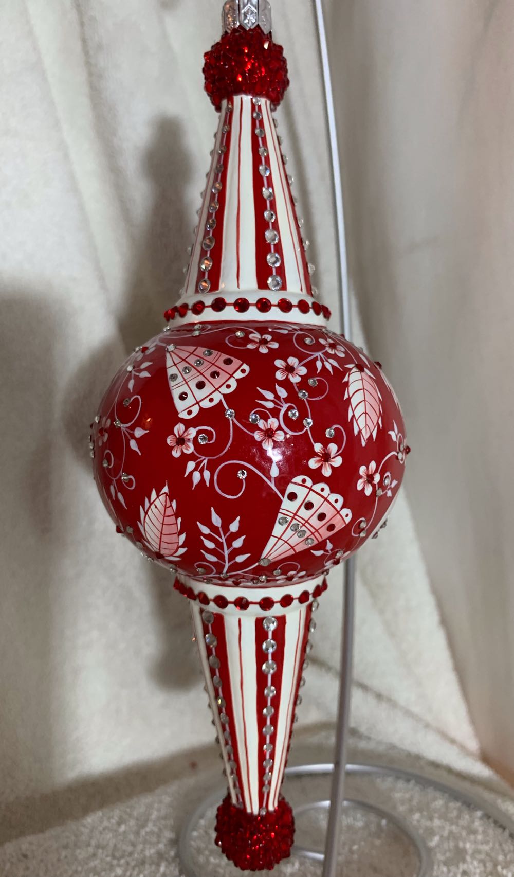 Looking Glass, Chinoiserie, Red - General Line (Christmas Tree Ornament) ornament collectible - Main Image 3