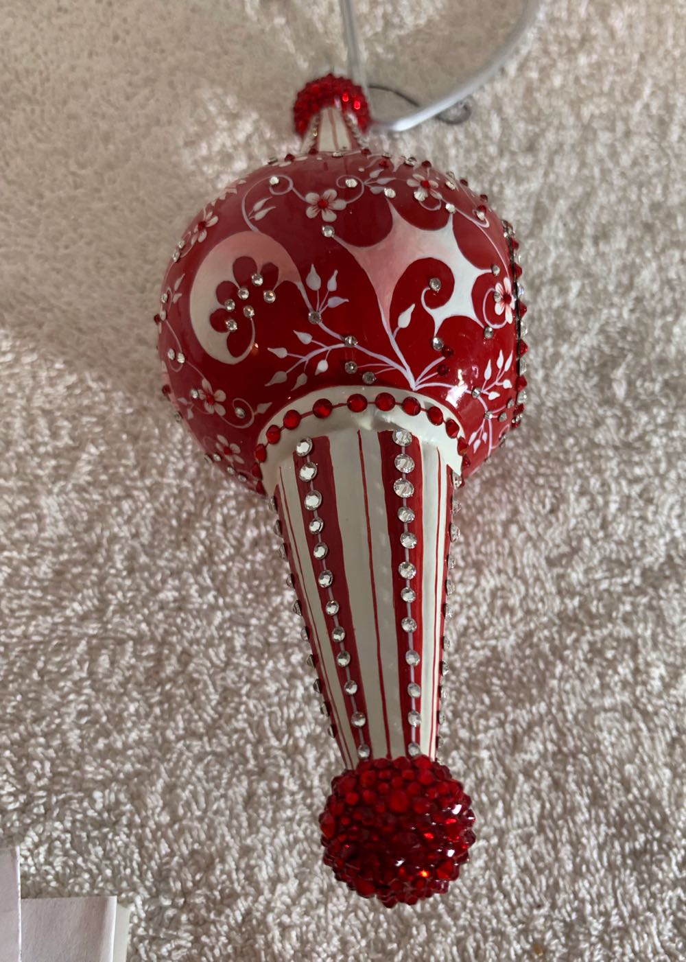 Looking Glass, Chinoiserie, Red - General Line (Christmas Tree Ornament) ornament collectible - Main Image 4