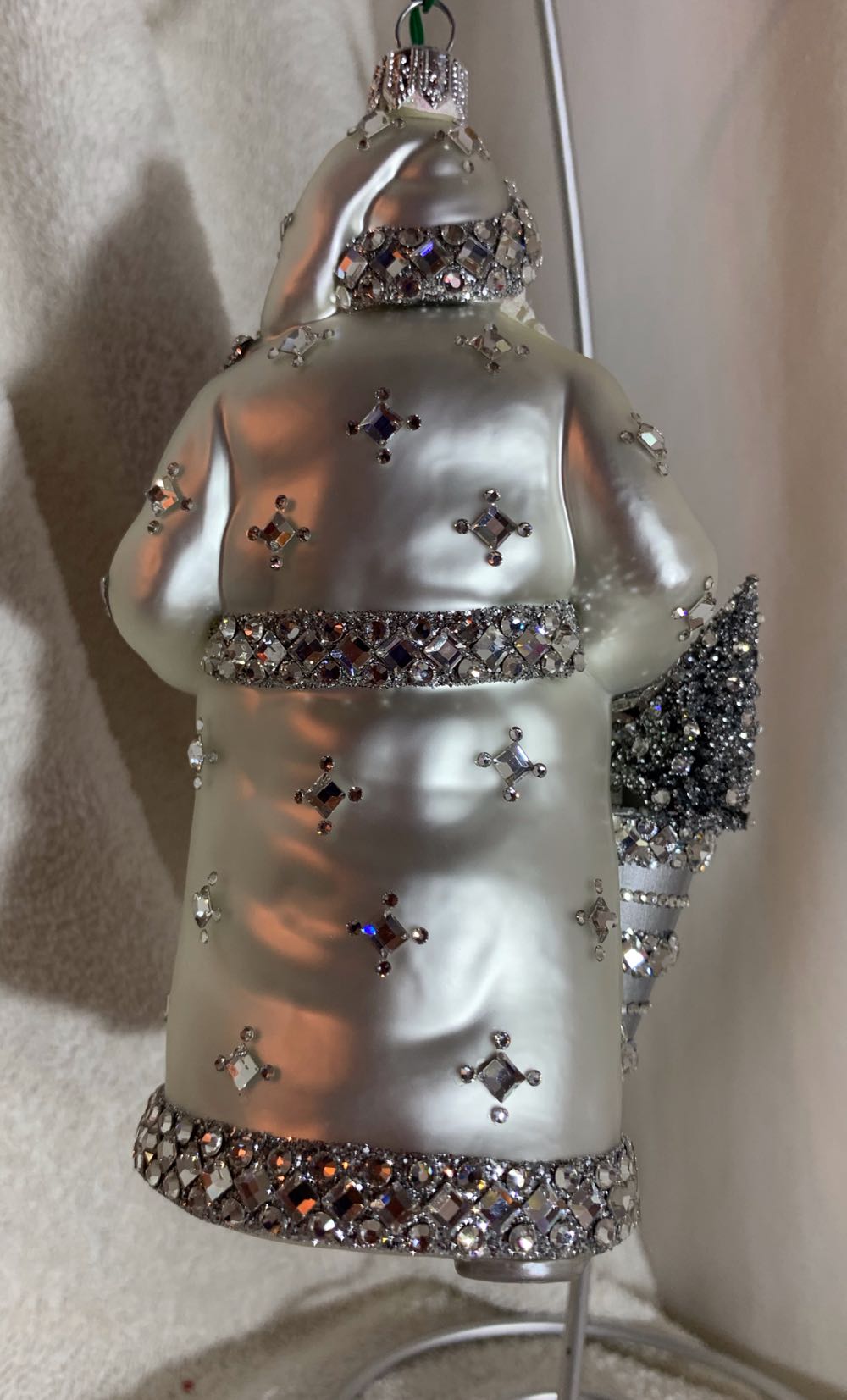 The 25th, Pearl & Silver, Jeweled - Event Piece (Santa) ornament collectible - Main Image 3