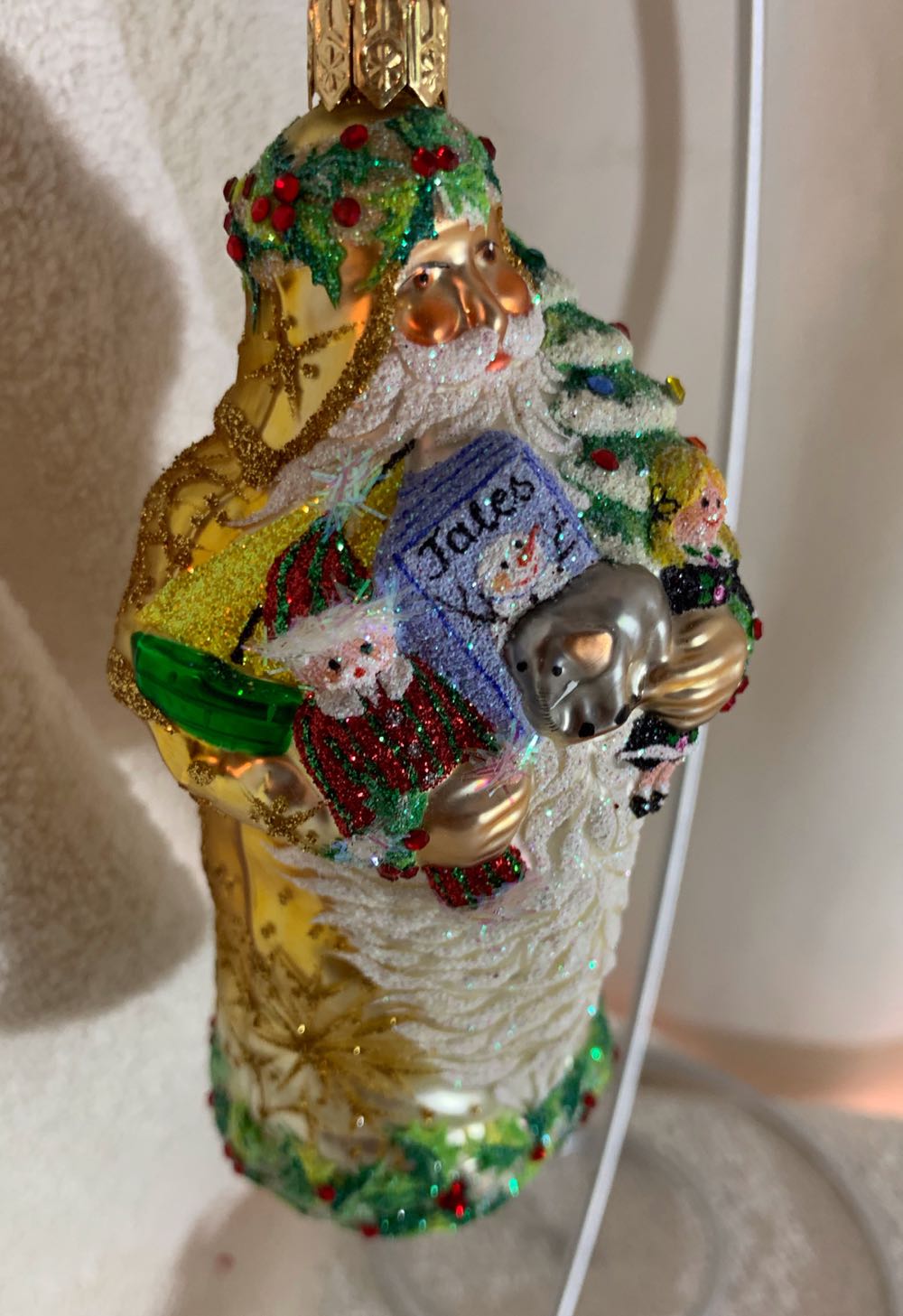 A Santa for Mommy, Gold - General Line (Santa) ornament collectible - Main Image 2