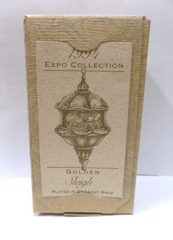 Golden Sleigh 22k Expo Collection 1994 -   (Showcase, Expo Collection) ornament collectible - Main Image 4